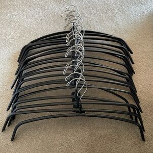 - Rubber coated hangers from Chicos